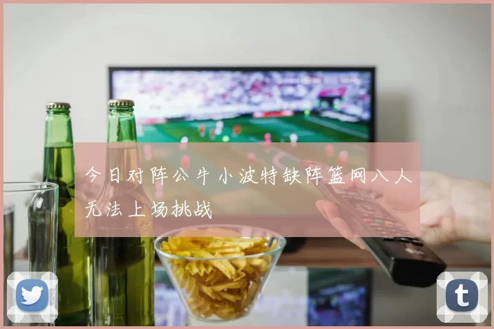 今日对阵公牛小波特缺阵篮网八人无法上场挑战
